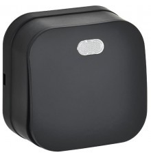 GLORY Выключатель 1-клавишный с индикацией о/у 10А ВС20-1-1-ХЧм черный матовый  EVH11-K02M-10  IEK