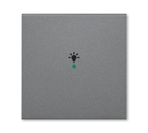 ABB Levit Сталь Клавиша 1-ая с символом освещения free@home  6220H-A01001 69  2CHH621001A4069  ABB