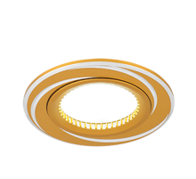 Светильник точечный встраиваемый Aluminium AL015 Круг. Золото/Хром, Gu5.3  AL015  Gauss