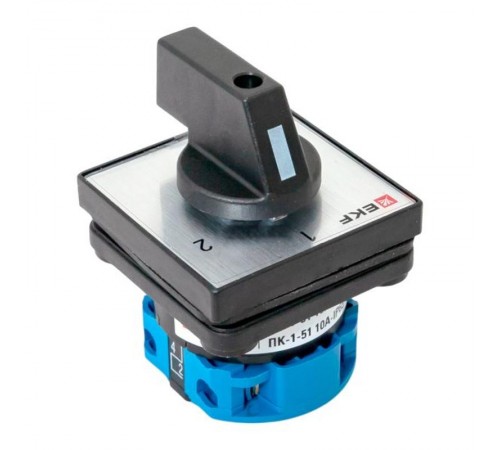 Переключатель кулачковый ПК-1-51 10А 1P "1-2" IP65  pk-1-51-10-65  EKF
