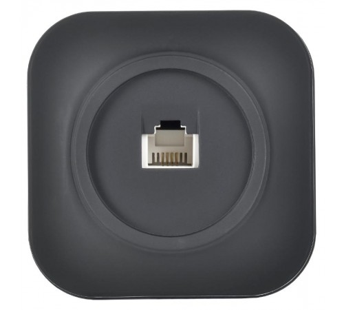 GLORY Розетка телефонная RJ11 о/у РТ20-ХЧм черный матовый  ETH10-K02M  IEK