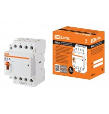 Контактор модульный с ручным управлением КМ63/4-63 4НО 230В АС  SQ0213-0107  TDM