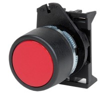 Кнопка плоская без фиксации,  красная  ABHTR1  DKC