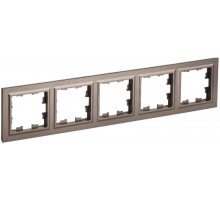 BRITE Рамка 5-ая РУ-5-БрТБ темная бронза   BR-M52-K45  IEK