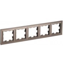 BRITE Рамка 5-ая РУ-5-БрТБ темная бронза   BR-M52-K45  IEK