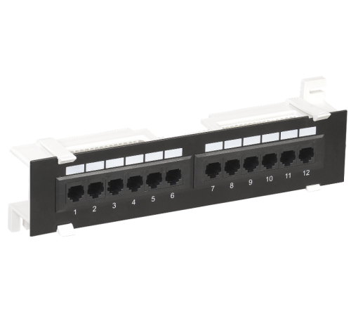 Настенная патч-панель кат.6 UTP, 12 портов (IDC Dual)  PP12-C6U-D05  ITK