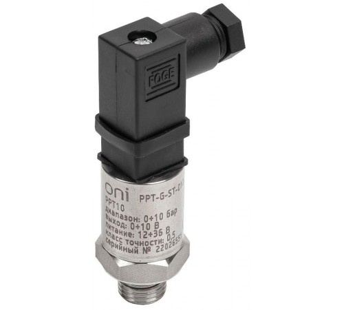 Преобр. давл. PPT10 0,5% 0-10Бар 0-10В G1/4 Mini 4-pin  PPT-G-ST-010-0-10-1-1  ONI