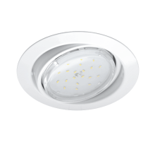 Светильник встраиваемый GX53R-RT RW металл под лампу GX53 230B поворотный белый  4690612024363  IN HOME