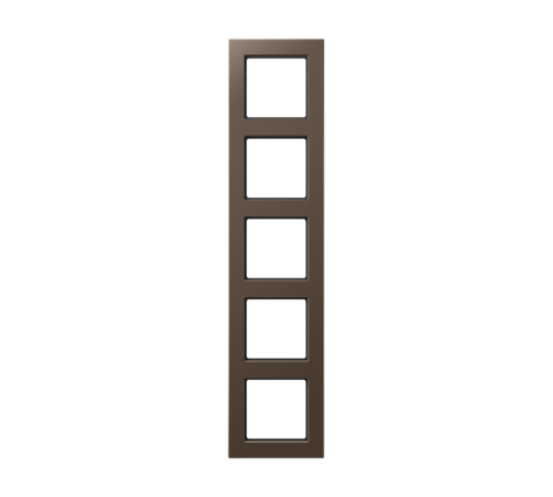 Рамка для вертикальной и горизонтальной установки, 5 постов; дюропласт; мокко; A CREATION  AC585MO  Jung