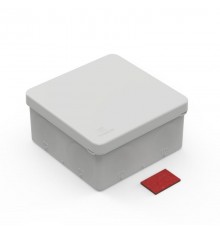 Коробка распределительная для ПМ двухкомп безгалог (HF) 100х100х50 с противопож пластиной (66шт/уп)  60-0300-ПП  Промрукав