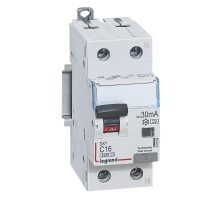 Выключатель автоматический дифференциального тока DX3 1п+N 16А C 30мА тип A  411050  Legrand
