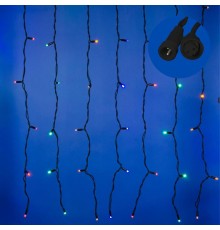 Занавес светодиодный  с эффектом мерцания, ULD-C2030-240/TBK MULTI IP67  3х2м соед. 240 диодов. мультиколор. шнур черный  UL-00003937  Uniel