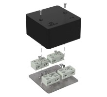 Коробка огнестойкая разветвительная для кабель-канала 40-0460-FR6.0-4-8-Р Е15-Е60 RAL9005 85х85х45 (44 шт/кор) черная  40-0460-9005-FR6.0-4-8-Р  Про
