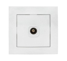 Валенсия розетка телевизионная 1-местная 75Ом 5-862МГц белая EKF PROxima   EWA00-027-10   EKF