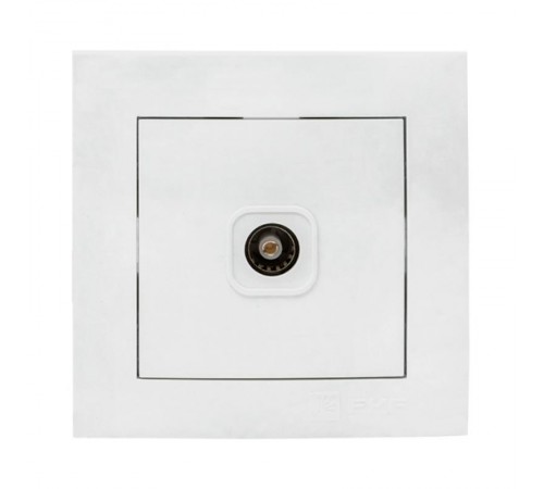 Валенсия розетка телевизионная 1-местная 75Ом 5-862МГц белая EKF PROxima   EWA00-027-10   EKF