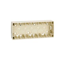 Simon 82 Монтажная коробка для накладного монтажа, 3 поста, 229х89х43мм, S82, S82N, слоновая кость  82771-31  Simon