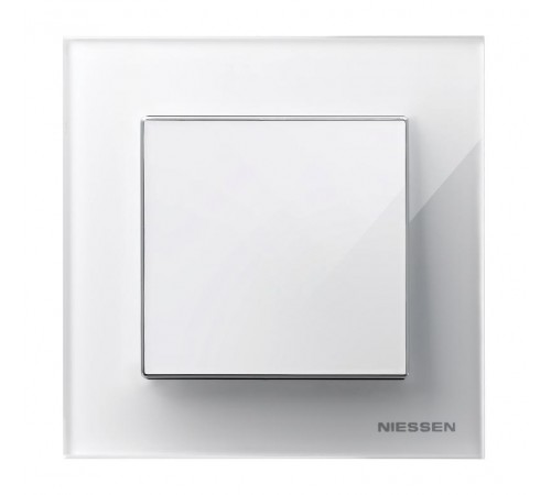 Клавиша для 1-клавишных выключателей/переключателей/кнопок, серия SKY, цвет стекло белое2CLA850100A2101 ABB