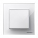 Клавиша для 1-клавишных выключателей/переключателей/кнопок, серия SKY, цвет стекло белое2CLA850100A2101 ABB