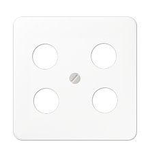 Крышка для SAT-TV-розетки с 4-мя гнездами; белая CD561-4SAT1WW Jung