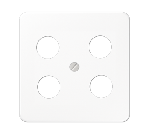 Крышка для SAT-TV-розетки с 4-мя гнездами; белая CD561-4SAT1WW Jung