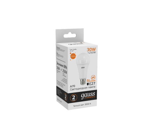 Лампа светодиодная LED Elementary A67 30W E27 2320lm 3000K  73219  Gauss