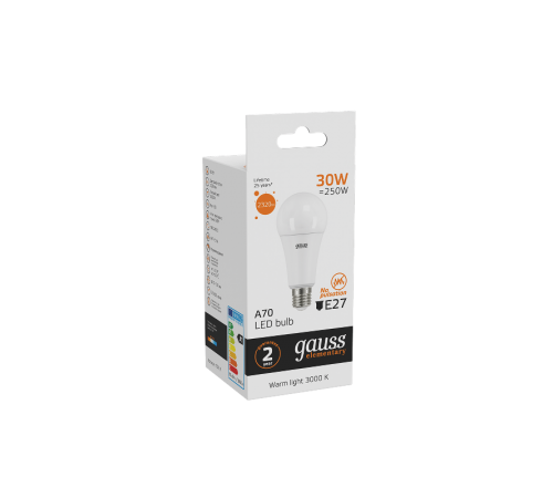 Лампа светодиодная LED Elementary A67 30W E27 2320lm 3000K  73219  Gauss