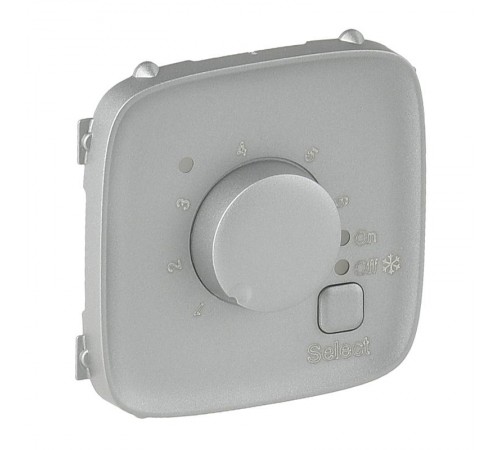 Valena ALLURE Алюминий Накладка регулятора теплого пола  755327  Legrand