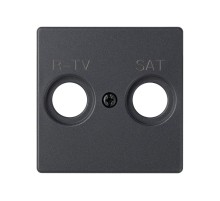 Simon 82 Накладка для спутниковых радио-телевизионных розеток, S82, S82N, 82 Detail, графит  82097-38  Simon