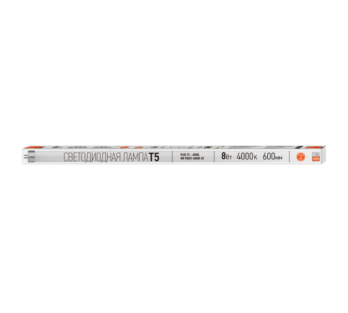 Лампа светодиодная PLED T5 - 600GL 8w FROST 4000K 230V/50Hz (стекло)  .5016033  Jazzway