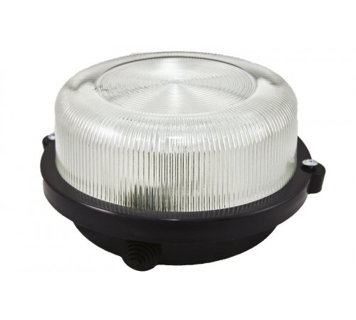 Светильник пылевлагозащищенный под лампу для ЖКХ НПП 03-005.03 У3 100Вт ЛН E27 IP54 без защитной решетки черный  SQ0311-0004  TDM