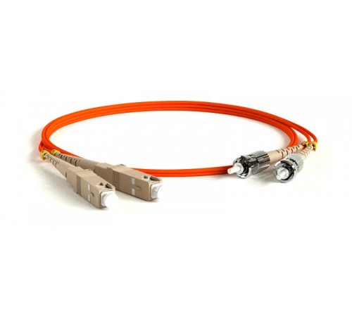 FC-D3-62-SC/PR-ST/PR-H-10M-LSZH-BK Патч-корд волоконно-оптический (шнур) MM 62.5/125, ST-SC, 3.0 мм, duplex, LSZH, 10 м, черный  402683  Hyperline