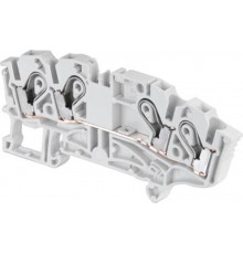 Клемма M4/8.D2.SFL винт 4мм.кв., держатель предохр. 5х20, 5х25 мм. индикац. сгоревших пердохр.100-230В (неон.)  1SNA115646R2200  TE