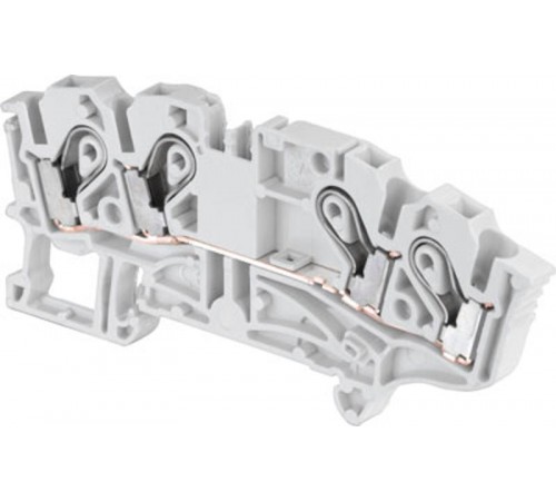 Клемма M4/8.D2.SFL винт 4мм.кв., держатель предохр. 5х20, 5х25 мм. индикац. сгоревших пердохр.100-230В (неон.)  1SNA115646R2200  TE