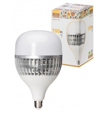 Лампа светодиодная T-100 Вт-230 В-4000 К-E27 (150x253 мм) НАРОДНАЯ  SQ0340-1587  TDM