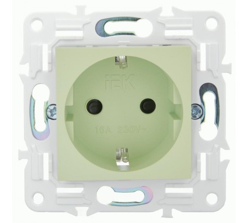 SKANDY Розетка с з/к/ш 16А б/к SK-R06M мятный  SK-R14-16-1-K06  IEK