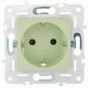 SKANDY Розетка с з/к/ш 16А б/к SK-R06M мятный  SK-R14-16-1-K06  IEK