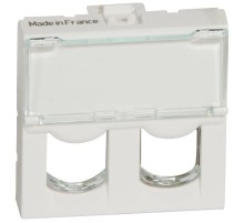 Лицевая панель Mosaic для двойного коннектора формата SYSTIMAX  078603  Legrand