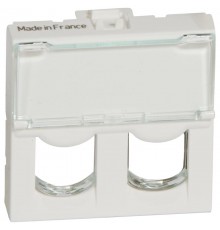 Лицевая панель Mosaic для двойного коннектора формата SYSTIMAX  078603  Legrand