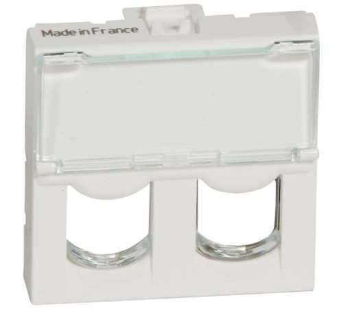 Лицевая панель Mosaic для двойного коннектора формата SYSTIMAX  078603  Legrand