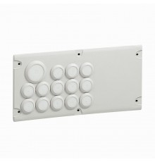 Пластина для ввода кабеля Cabstop IP 55 - 13 x диам. от 5 до 14 мм - 1 x диам. от 14 до 24 мм  036494  Legrand