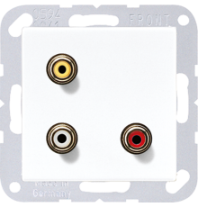 2x Cinch Audio (RCA) / Composite Video MAA1031WW Jung