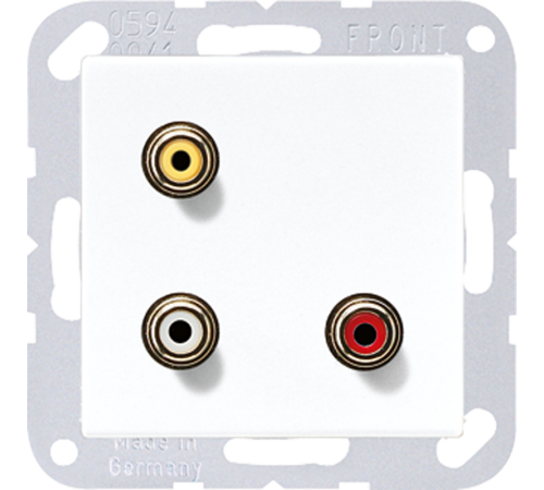 2x Cinch Audio (RCA) / Composite Video MAA1031WW Jung