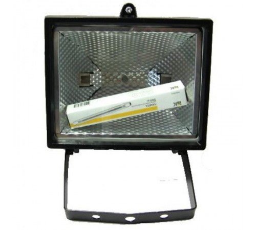 Прожектор галогенный ИО 500 500Вт IP54 черный  LPI01-1-0500-K02  IEK