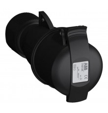 Розетка кабельная Easy&Safe 316EC6B,16А,3P+E,IP44,6ч,черн2CMA103582R1000 ABB