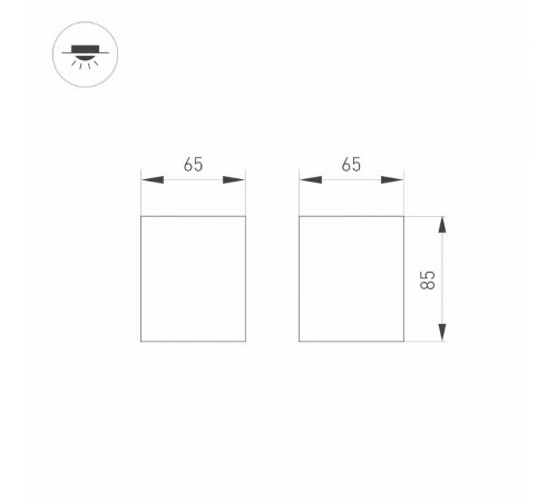 Светильник SP-ORIENT-SURFACE-TC-S65x65-10W Day4000 (BK, 30 deg, 230V) (Arlight, IP20 Металл, 5 лет)  031856  Arlight