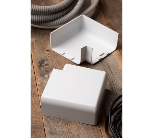 Поворот 90 гр. (105х50) (2 шт) C-Line Белый  abw-105-50x2  EKF