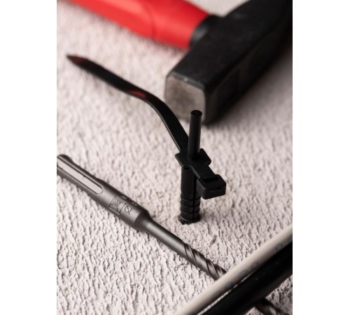 Хомут дюбельный черный (7х150) (50шт.) EKF PROxima  plc-nst-7.2x150b  EKF