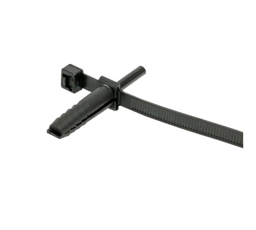 Хомут дюбельный черный (7х150) (50шт.) EKF PROxima  plc-nst-7.2x150b  EKF