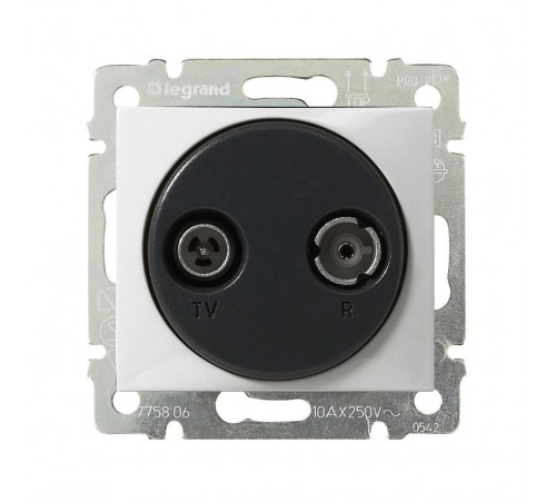 Valena Белый Розетка TV-FM единственная (каб сеть) 862 МГц 1.5 дБ  774432  Legrand
