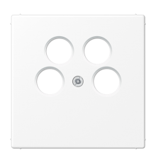 Крышка для SAT-TV розетки с 4-мя гнёздами; термопласт; белый матовый  LS990-4SAT2WWM  Jung
